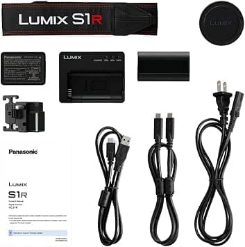 Panasonic LUMIX S1R Full-Frame Mirrorless Digital Cameras Black New Body Only