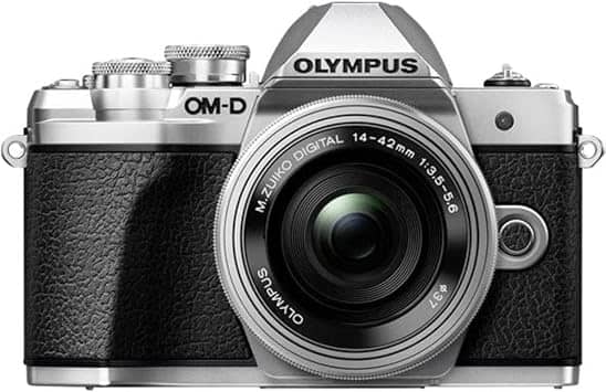 Olympus E M10 MarkIII Digital Cameras Silver New 18-55mm + 75-300mm Dual Kit