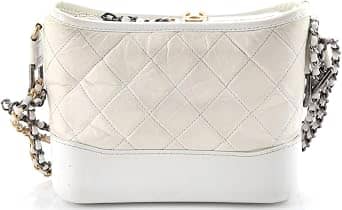 Chanel Gabrielle Shoulder Bag Women's bags Small White Aged Calfskin Gold New