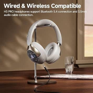 QCY H3 PRO Headphones & Earbuds White New