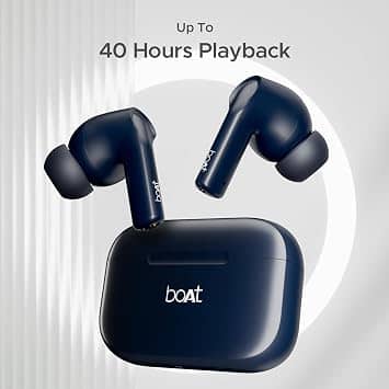 boAt Airdopes 163 Headphones & Earbuds Black New