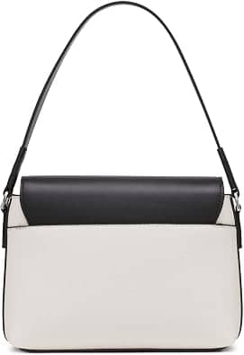 Calvin Klein Millie Shoulder Bag Women's bags Small Silver Vegan Leather New