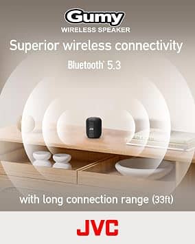 JVC GUMY Wireless Speaker Portable Bluetooth Speakers Black New