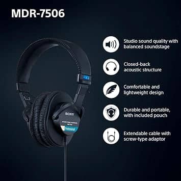Sony MDR Headphones & Earbuds Black New