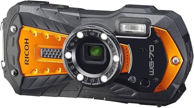 Ricoh WG-70 Digital Cameras Black New Body Only