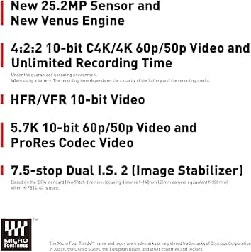 Panasonic LUMIX GH6 Digital Cameras