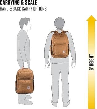 Carhartt Dual-Compartment Backpack Women's bags Brown New