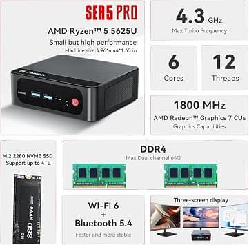 Beelink SER5 PRO Computers New