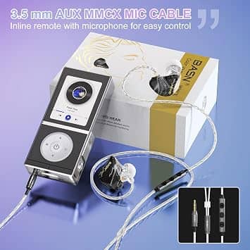 BASN Bunique-Black Headphones & Earbuds New