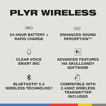 Skullcandy PLYR Headphones & Earbuds Black New