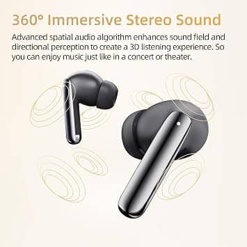 QCY MeloBuds Pro Headphones & Earbuds Black New