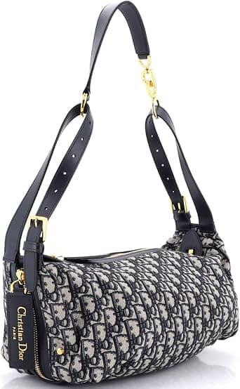 Dior D-Journey Shoulder Bag Women's bags Small White Calfskin Gold New
