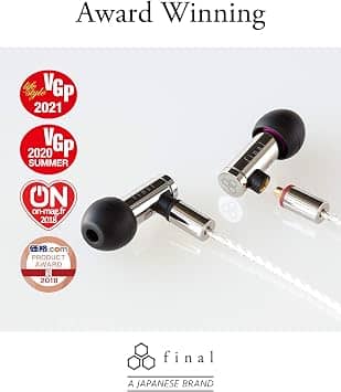 Final FI-E5DSSD Headphones & Earbuds Silver New