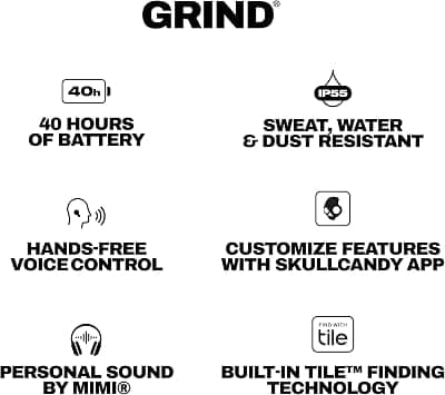 Skullcandy Grind Headphones & Earbuds Orange New
