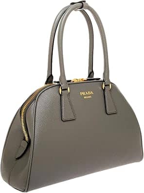 Prada Double Top Handle Women's bags Medium Marmo Saffiano Leather New