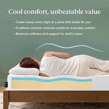 Zinus Cooling Essential Mattresses New Full 10"