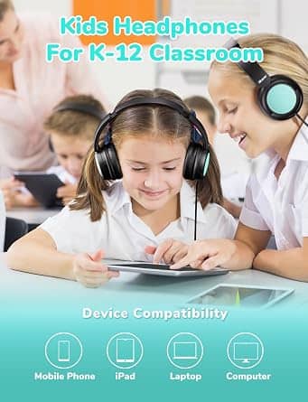 iClever HS22 Headphones & Earbuds Black New