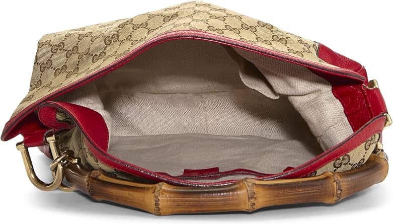 Gucci Diana Shoulder Bag Women's bags Large Red Canvas Gold New