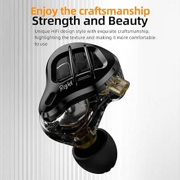 kz ZAR Headphones & Earbuds Black New