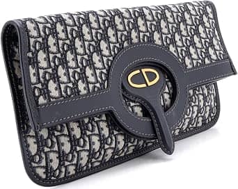 Dior Fold Clutch Women's bags Navy Blue New