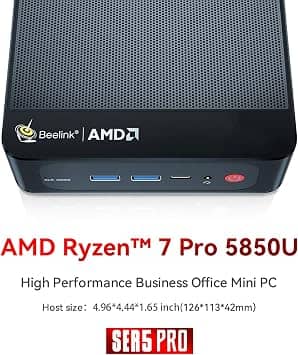 Beelink SER5-5850U Computers New