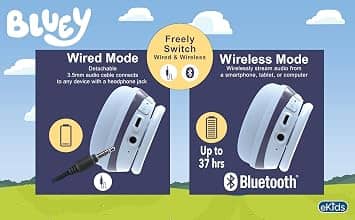 eKids BU-B52 Headphones & Earbuds Blue New