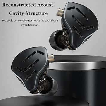 kz Zax Headphones & Earbuds Black New