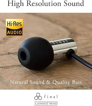 Final E3000C Headphones & Earbuds Black New