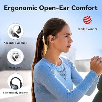 EarFun OpenJump Headphones & Earbuds Black New