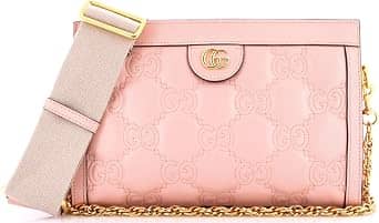 Gucci Matelassé Top Handle Women's bags Small Pink Leather New
