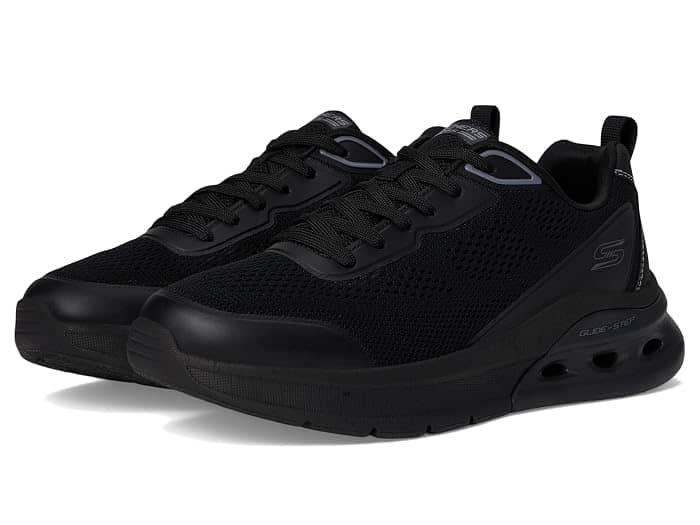 Skechers Arc Waves Sneaker Black Full Size Run New