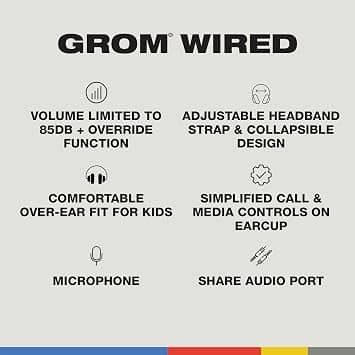 Skullcandy Grom Headphones & Earbuds Blue New