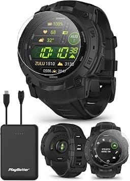 Garmin Instinct 3 AMOLED Tactical Smartwatches Black 50mm New