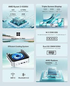 ACEMAGIC K1 4300U Computers New