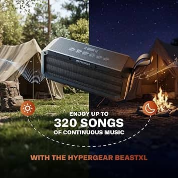 HyperGear BeastXL Portable Bluetooth Speakers Black New