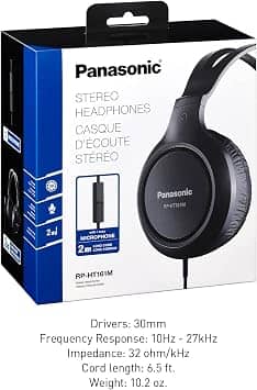 Panasonic RP-HT161M Headphones & Earbuds Black New