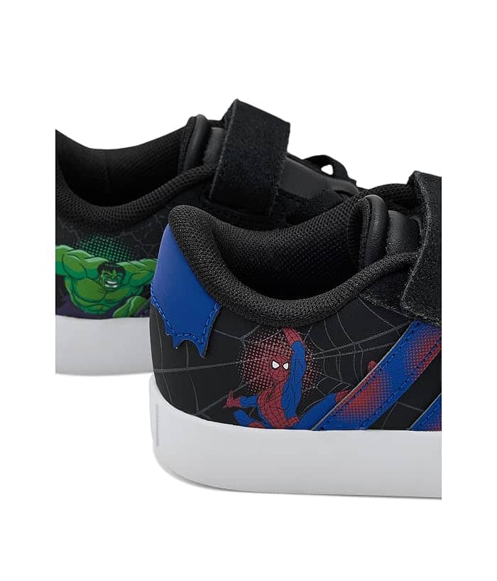 Adidas VL Court 3.0 Elastic Lace & Strap Sneaker Black Full Size Run New