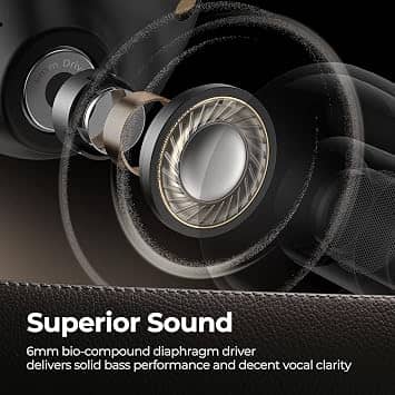 SoundPEATS Free2 classic Headphones & Earbuds Black New