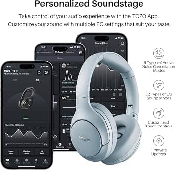 TOZO T12052 Headphones & Earbuds Purple New