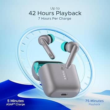 boAt Airdopes 141 Headphones & Earbuds Cider Cyan New