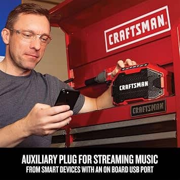 CRAFTSMAN CMCR001B Portable Bluetooth Speakers Mix New