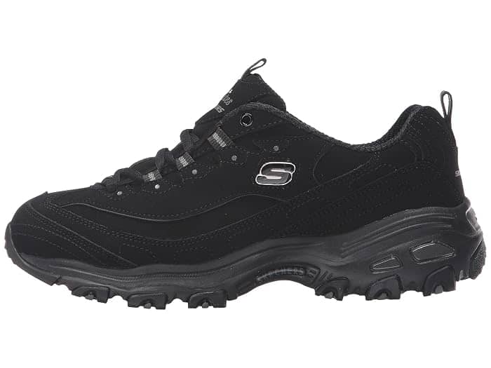 Skechers D'Lites Sneaker Black Full Size Run New