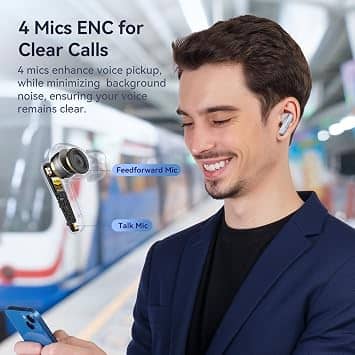 EarFun Air 2 Headphones & Earbuds White New