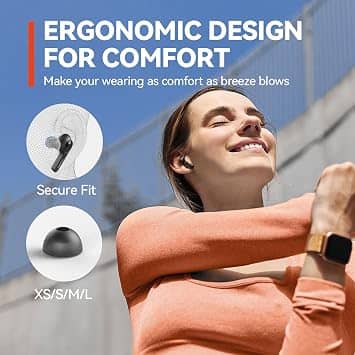 EarFun Air Headphones & Earbuds Black New