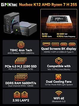 GMKtec K12 Computers New