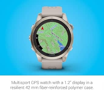 Garmin fēnix 7S Pro - Sapphire Solar Edition Smartwatches Gold 42mm Used - Like New