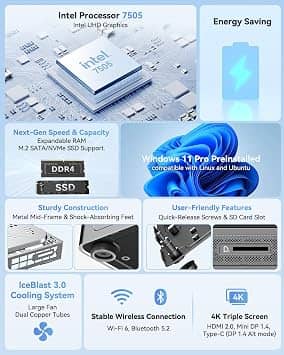 GEEKOM Mini Air12 Computers New