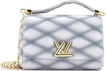 Louis Vuitton GO-14 Top Handle Women's bags PM Blue Malletage Patent Leather New