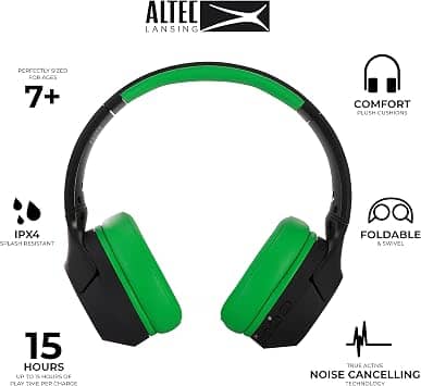 Altec Lansing MZX4500 Headphones & Earbuds Blue New