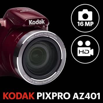 Kodak AZ401RD Digital Cameras Red New Body Only
